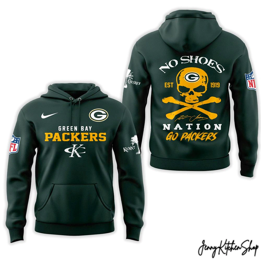 Green Bay Packers x Kenny Chesney No Shoes Nation Collection Hoodie