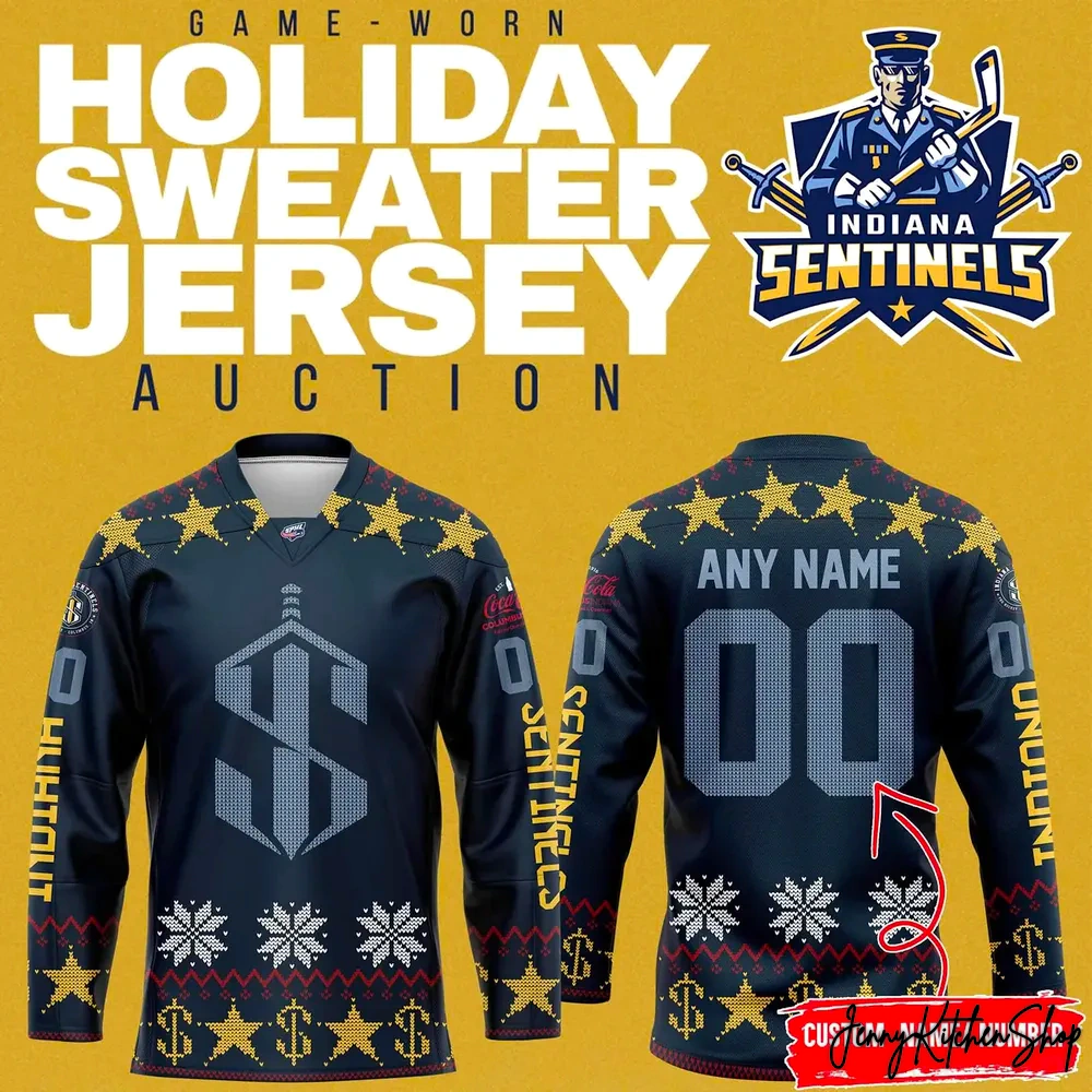 Indiana Sentinels Holiday Sweater 2026 Hockey Jersey