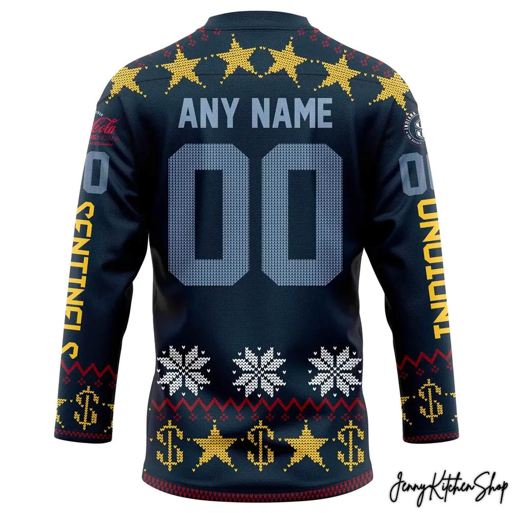 Indiana Sentinels Holiday Sweater 2026 Hockey Jersey