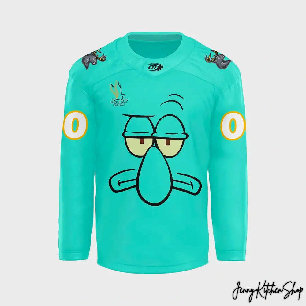 Iowa Heartlanders x Squidward Hockey Jersey