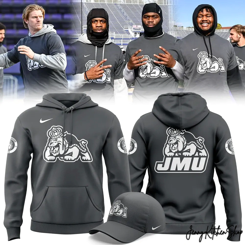 JMU Football 2025 Limited Edition Gray Hoodie