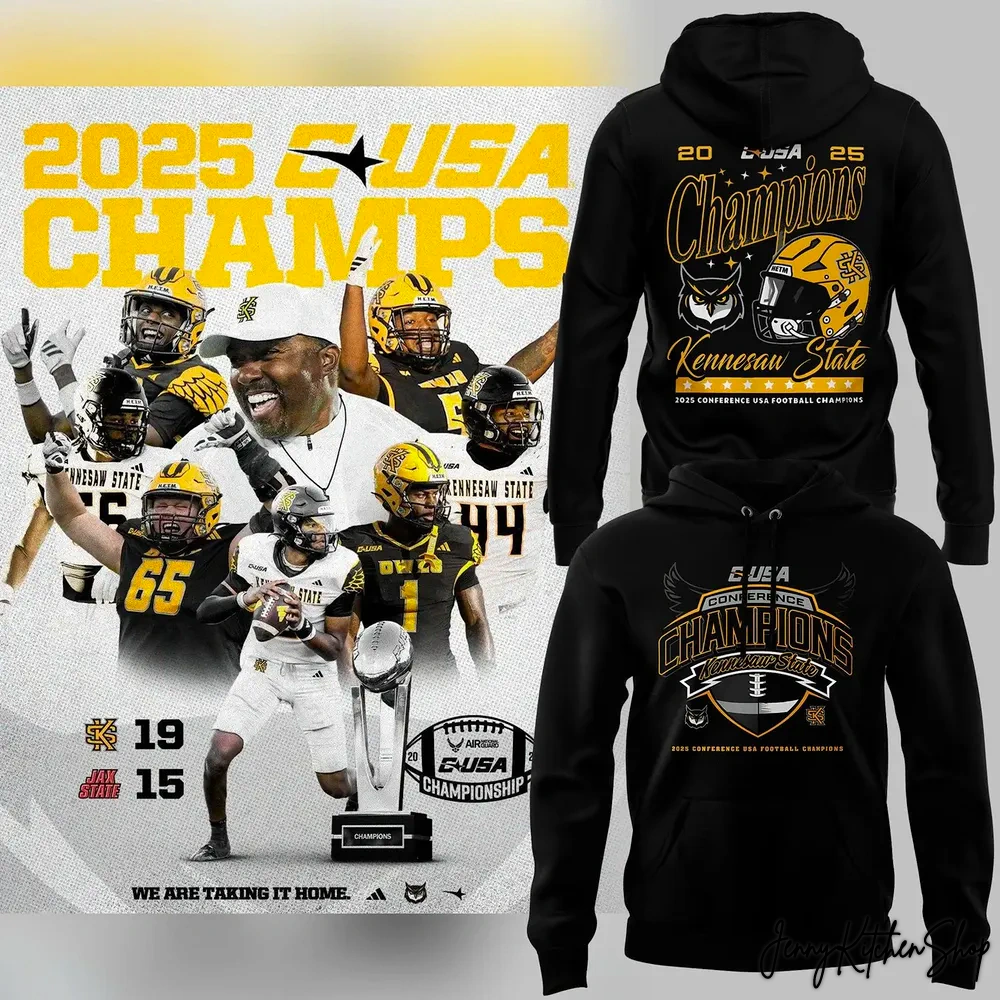 Kennesaw State Football 2025 Champions Hoodie