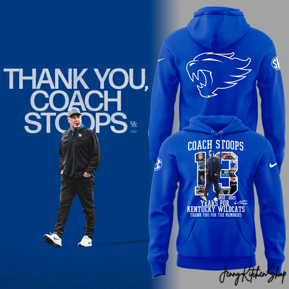 Kentucky Wildcats Thank You Coach Stoops Hoodie