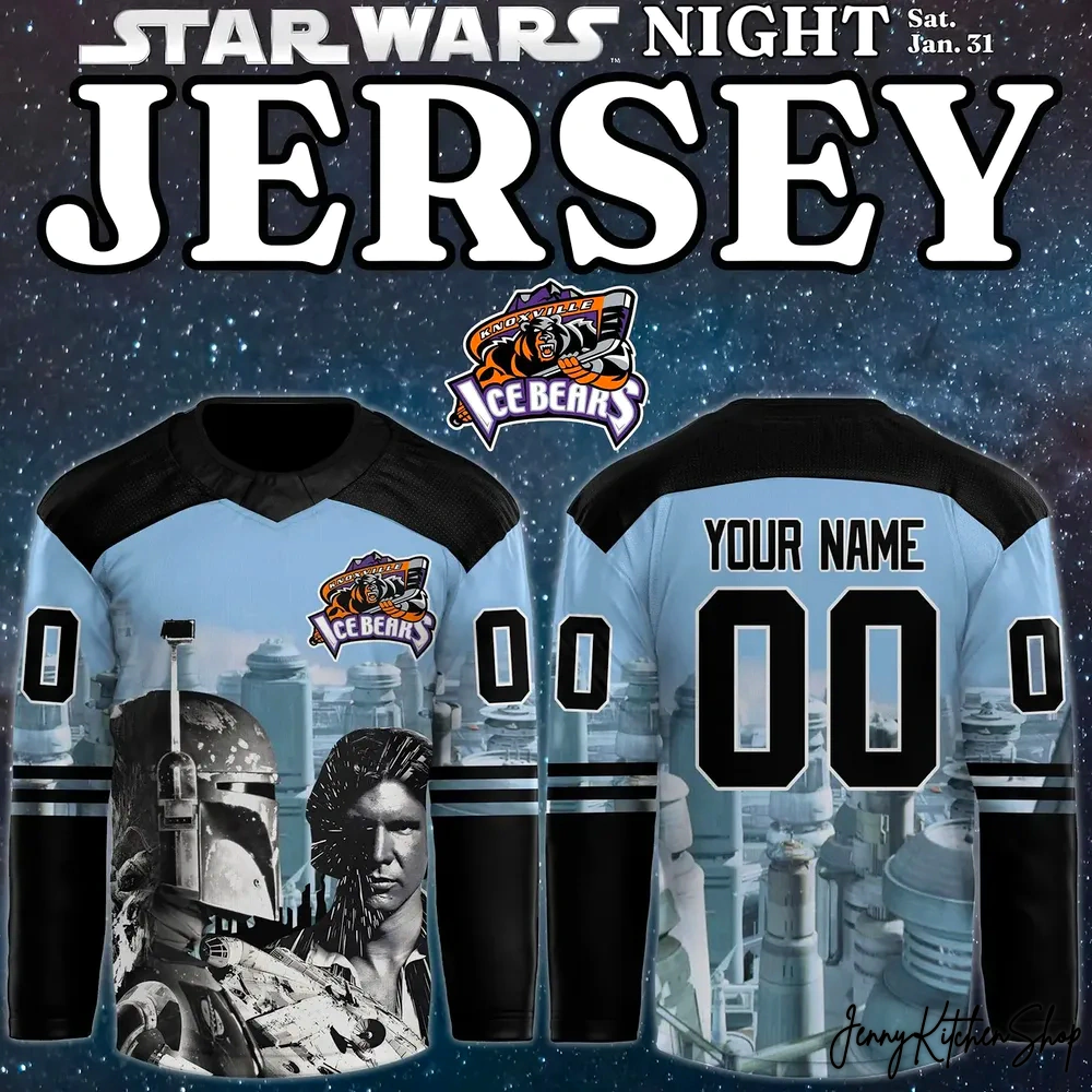 Knoxville Ice Bears Star Wars New Hockey Jersey