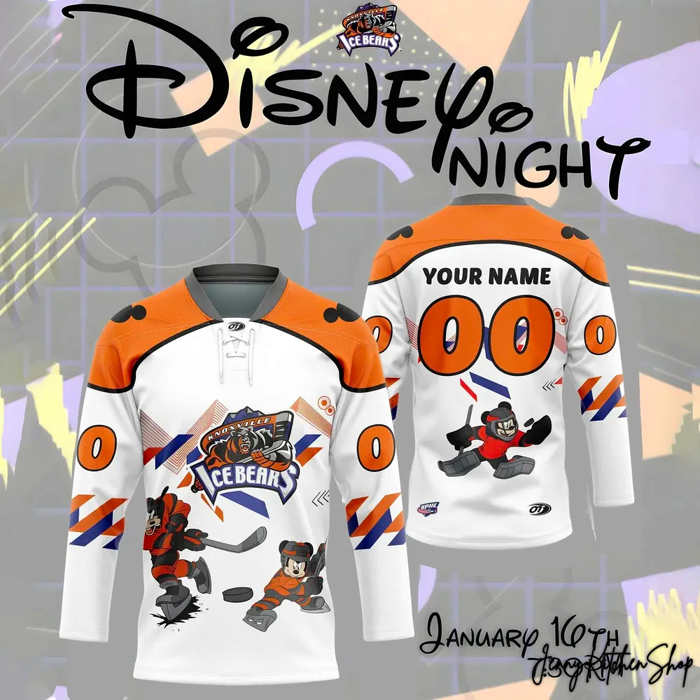 Knoxville Ice Bears x Mickey Mouse 2026 Hockey Jersey