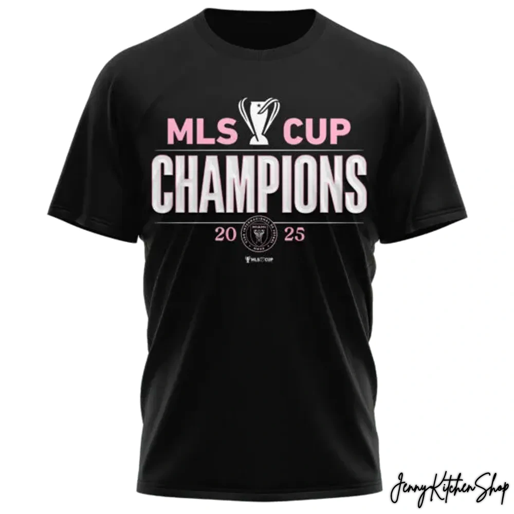 Lionel Messi Inter Miami CF 2025 MLS Cup Champions Shirt
