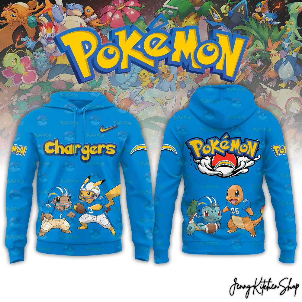 Los Angeles Chargers Pokemon Go For Fans Hoodie