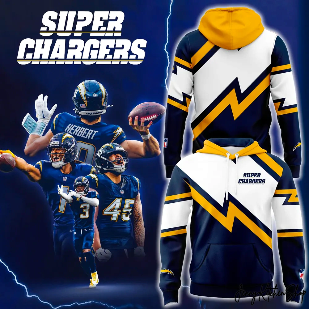 Los Angeles Chargers Super Chargers Limited Hoodie