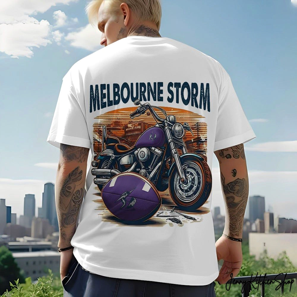Melbourne Storm Mix Motorcycle Cool Men T-Shirt