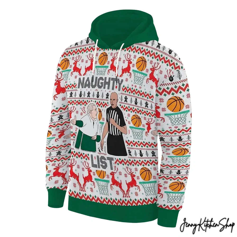 Michigan State Tom Izzo Naughty List Hoodie