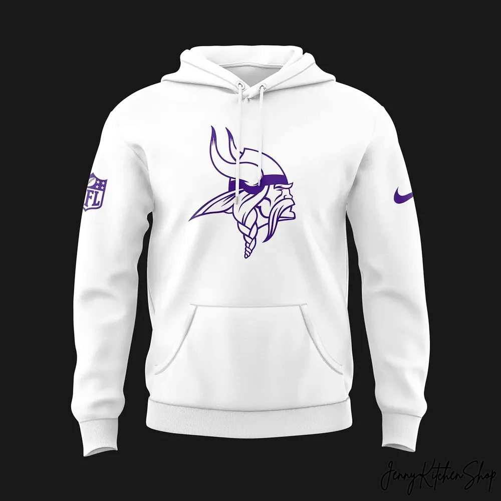Minnesota Vikings Winter White Hoodie