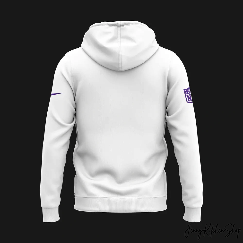 Minnesota Vikings Winter White Hoodie
