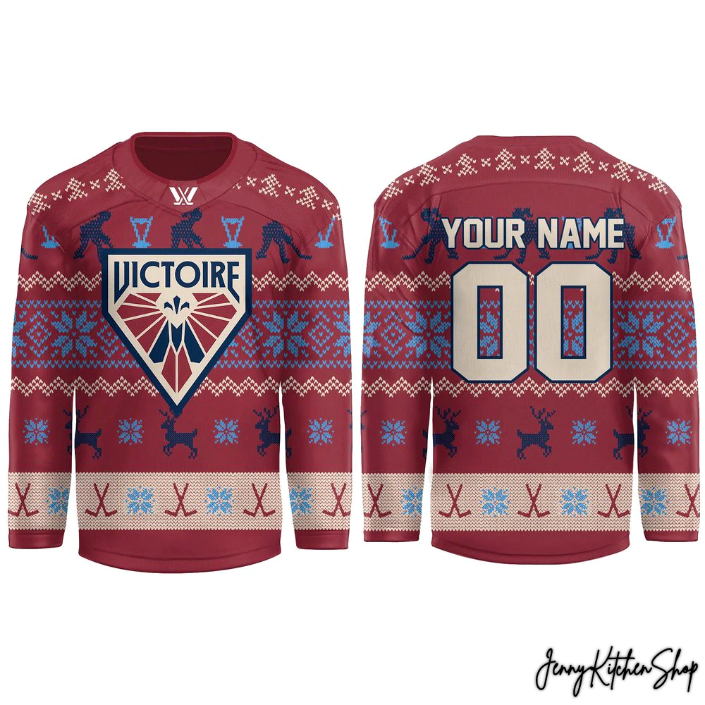 Montréal Victoire PWHL Holiday New Hockey Jersey