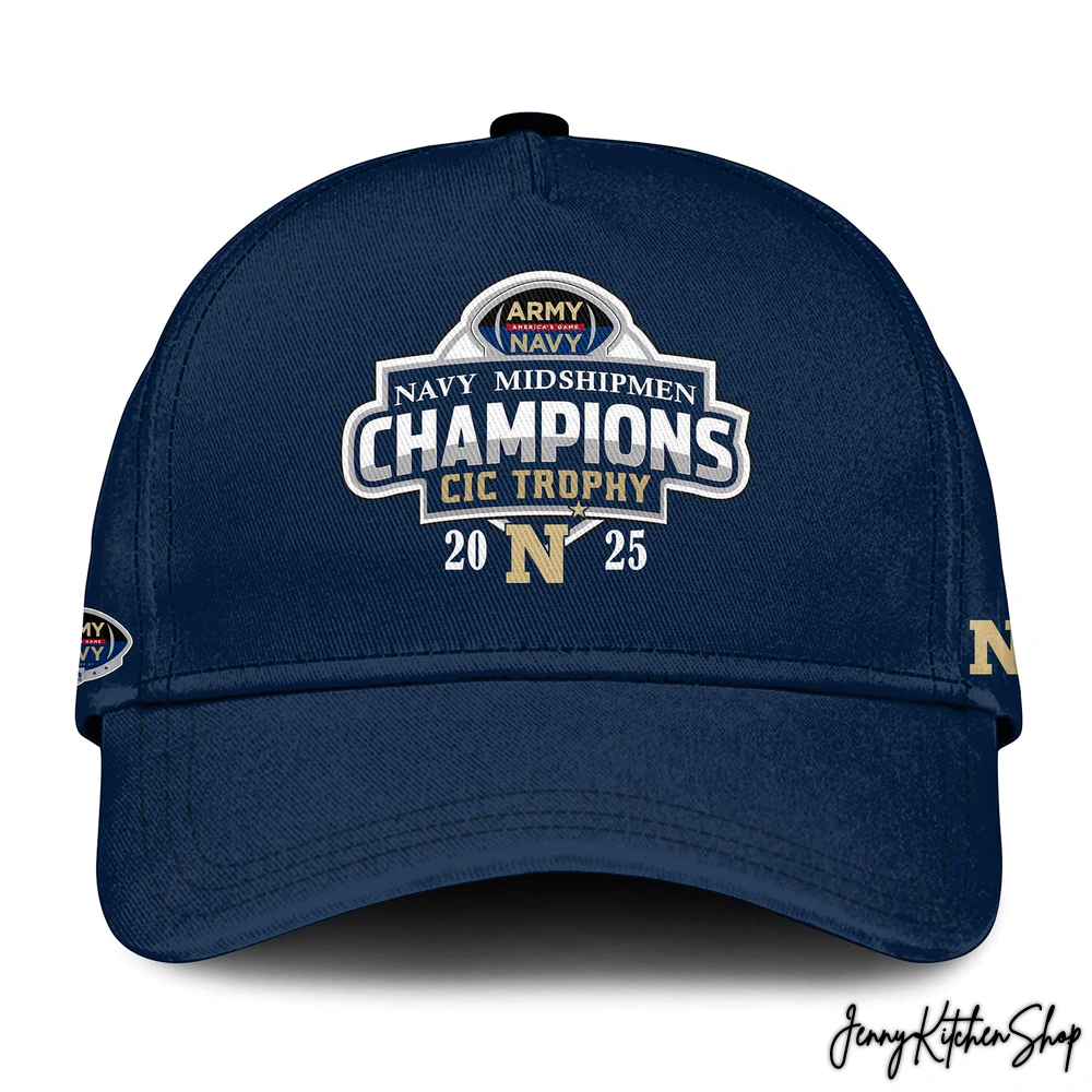 Navy Midshipmen CIC Trophy Champs 2025 T-Shirt