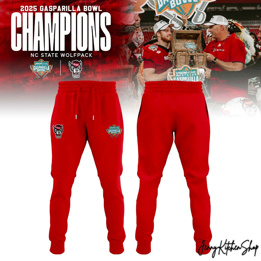 NC State Wolfpack 2025 Gasparilla Bowl Champs Collection T-Shirt, Hoodie
