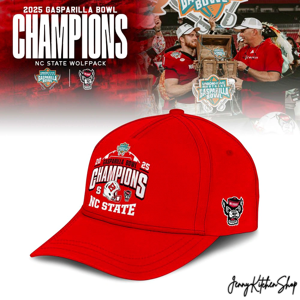 NC State Wolfpack 2025 Gasparilla Bowl Champs Collection T-Shirt, Hoodie