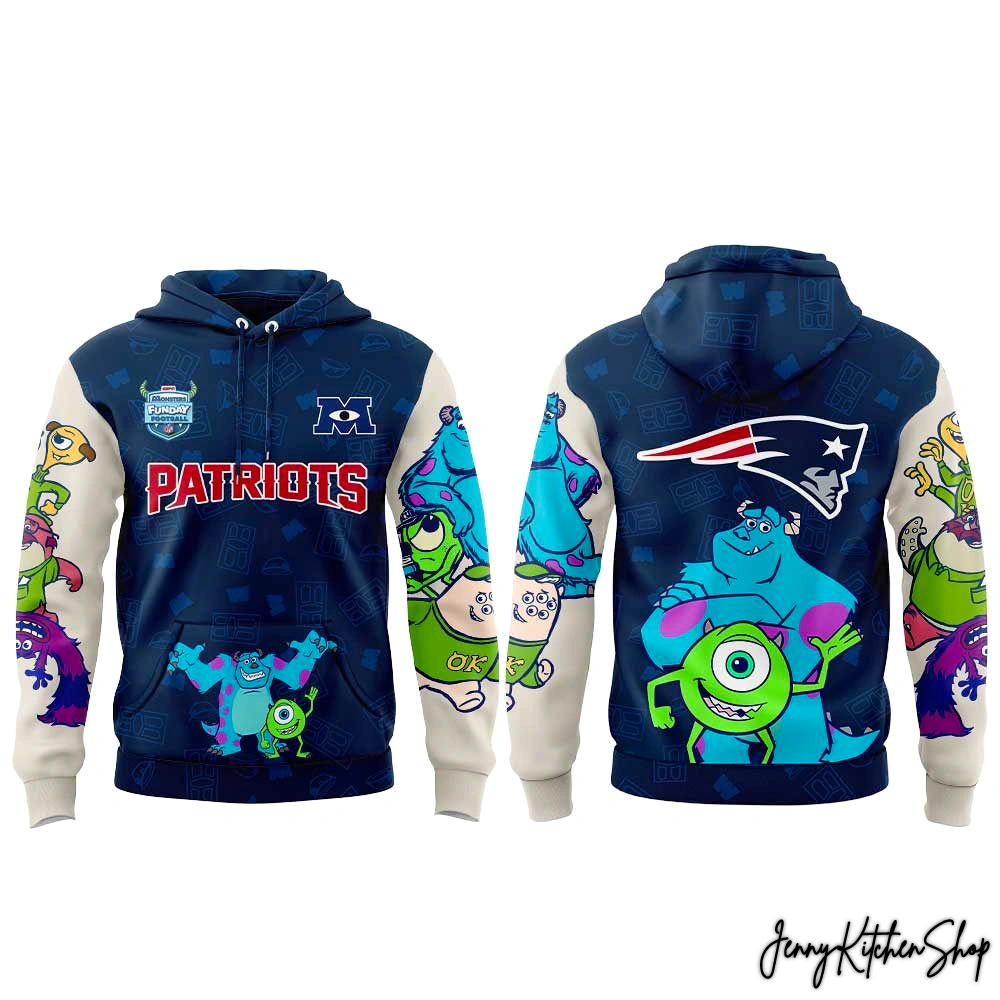 New England Patriots Monsters Funday Football Limited Hoodie
