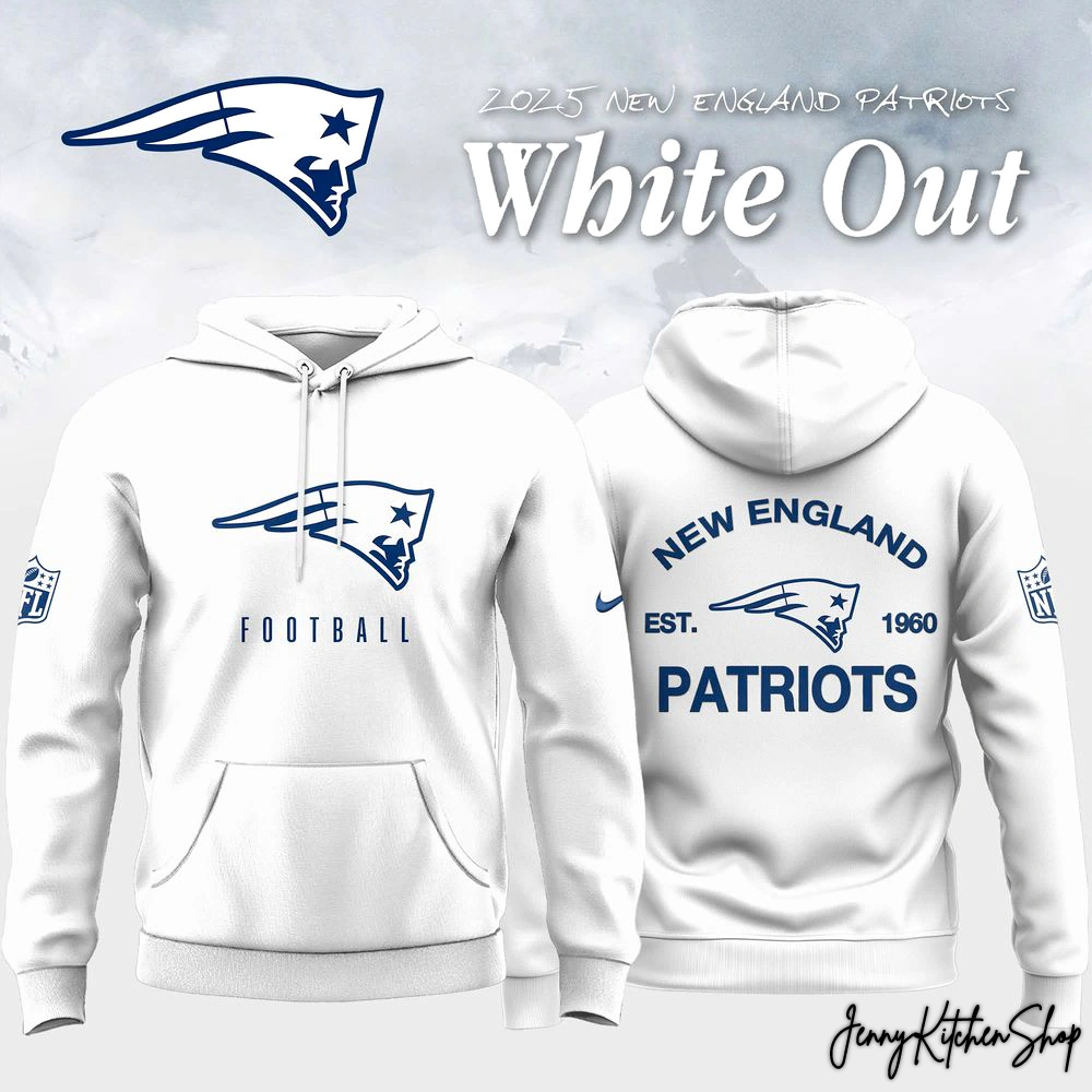 New England Patriots White Out For Fans Hoodie