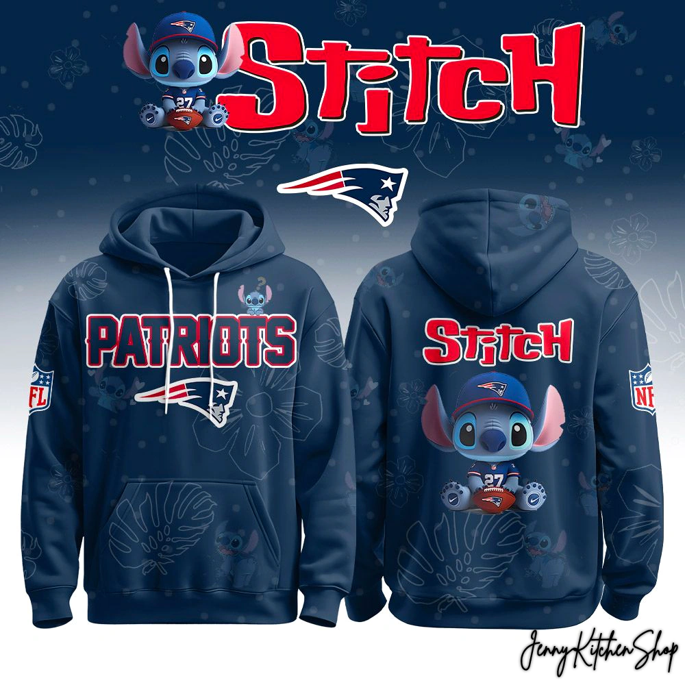 New England Patriots x Lilo & Stitch 2026 New Hoodie