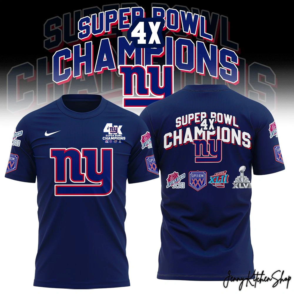 New York Giants 4x Super Bowl Champions Collection Hoodie