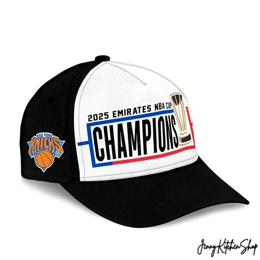 New York Knicks 2025 Champions Collection Hoodie Cap
