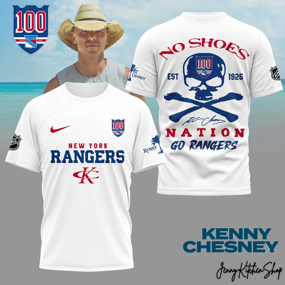 New York Rangers x Kenny Chesney No Shoes Shirt