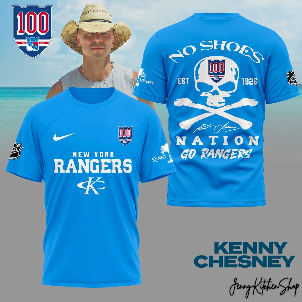 New York Rangers x Kenny Chesney No Shoes Shirt