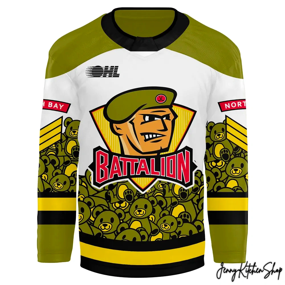 North Bay Battalion Teddy Bear Toss Limited Hockey Jersey
