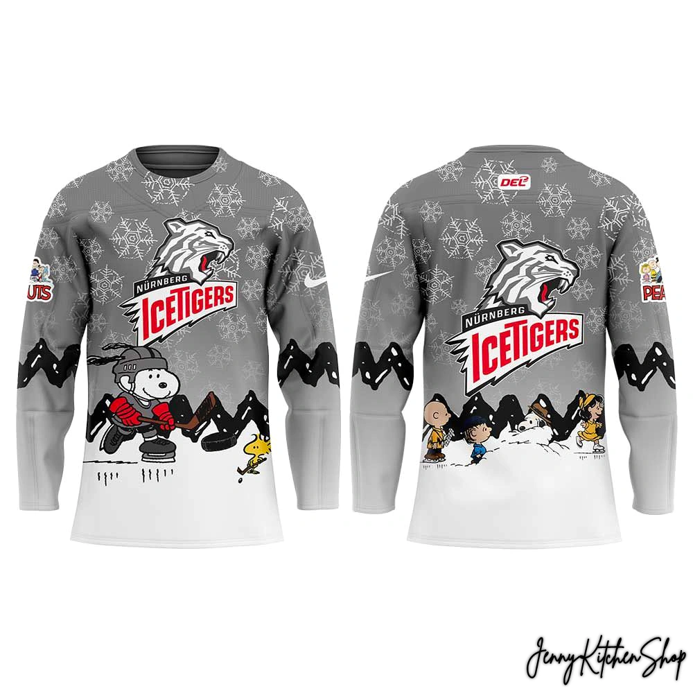 Nurnberg Ice Tigers Peanuts Winter Hockey Jersey