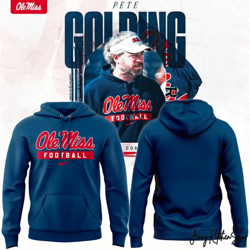 Ole Miss football x Coach Pete Golding 2025 Limited Hoodie