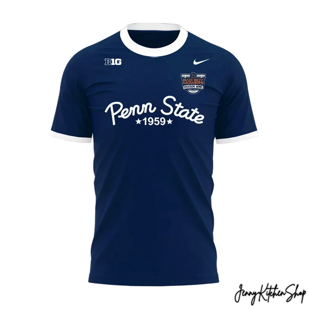 Penn State 1959 Bad Boy Mowers Pinstripe Bowl Shirt