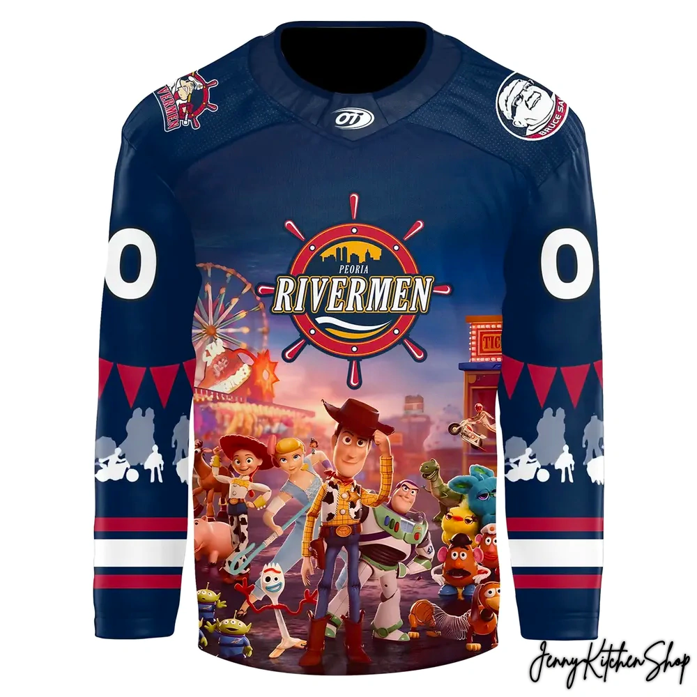 Peoria Rivermen Disney Night Toy Story Hockey Jersey
