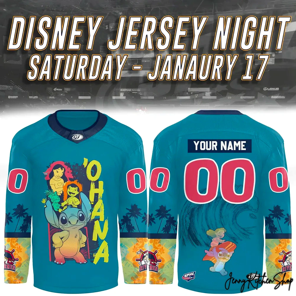 Peoria Rivermen Disney Ohana Night Hockey Jersey