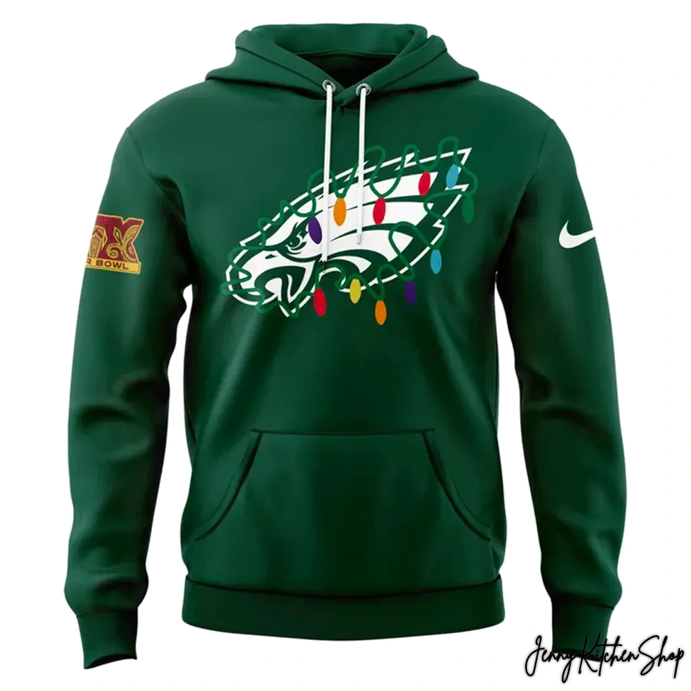 Philadelphia Eagles 2025 Merry Christmas New Hoodie