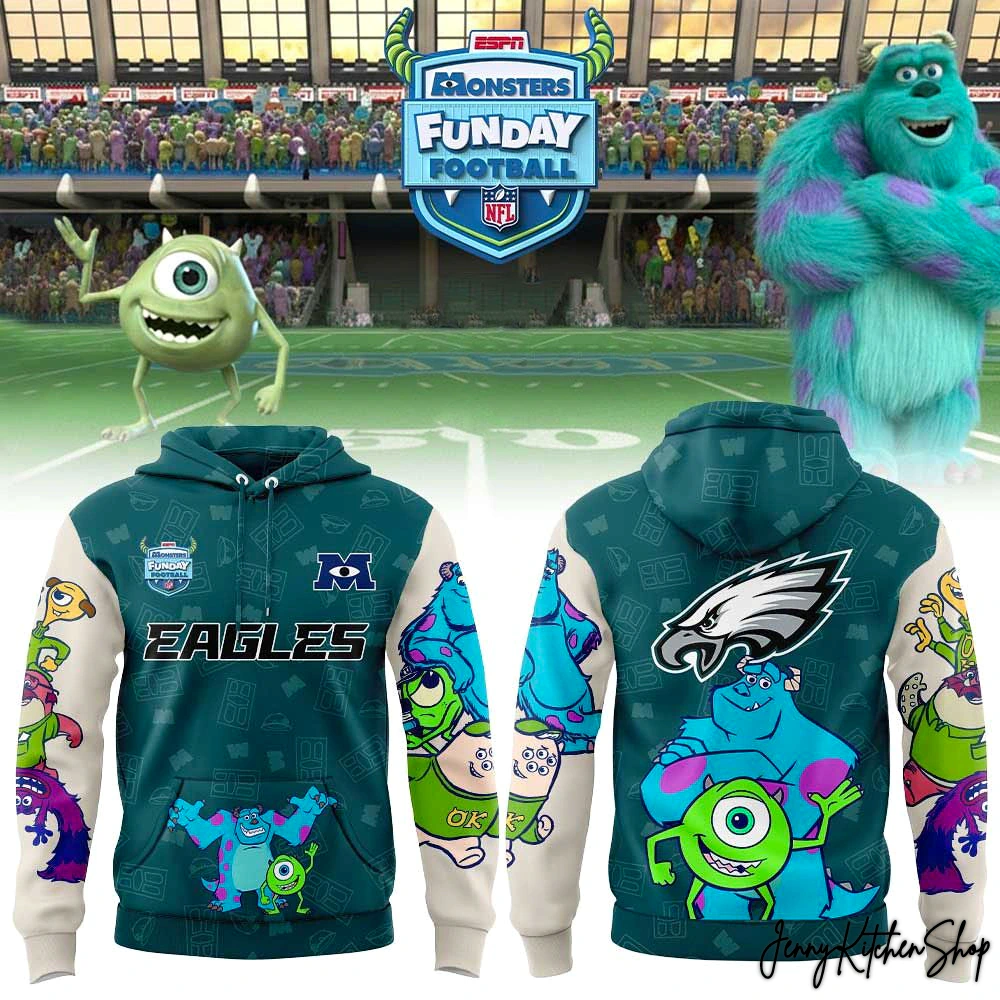 Philadelphia Eagles Monsters Funday Football New Hoodie