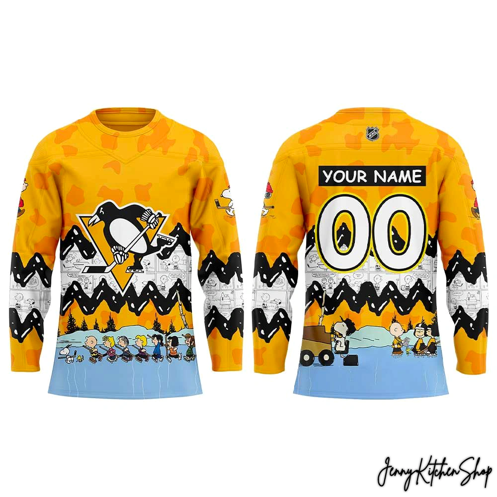 Pittsburgh Penguins Peanuts Night 2026 Hockey Jersey