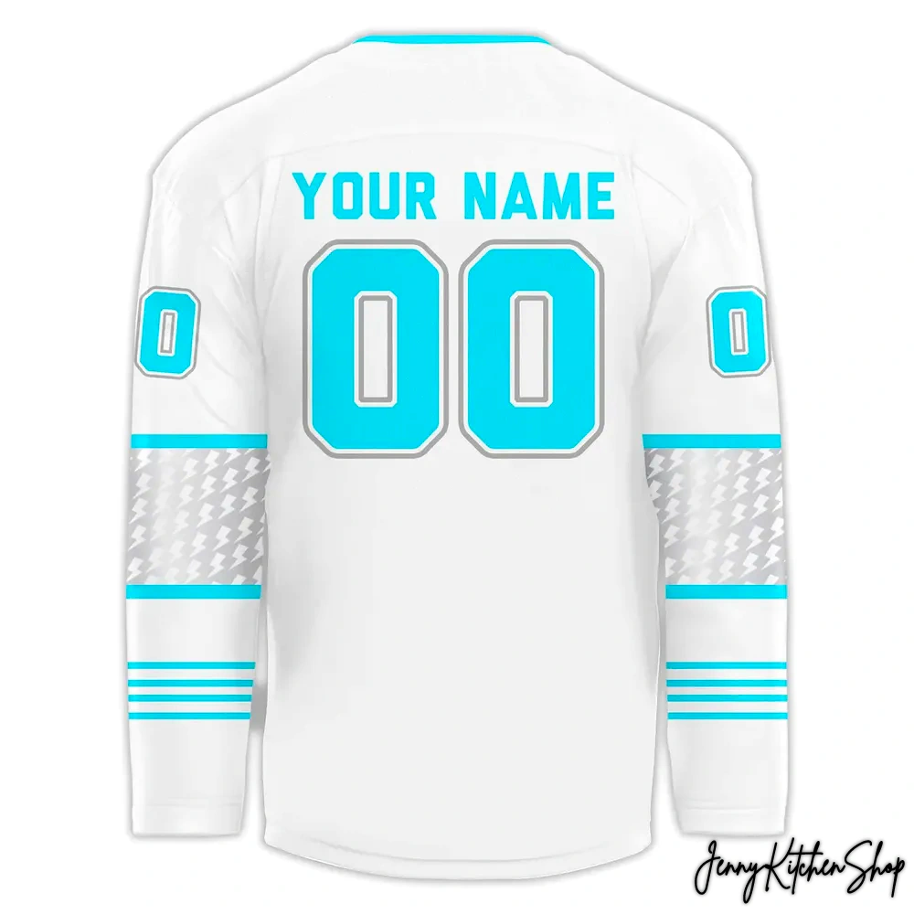 Quad City Storm Winter Classic Whiteout Hockey Jersey