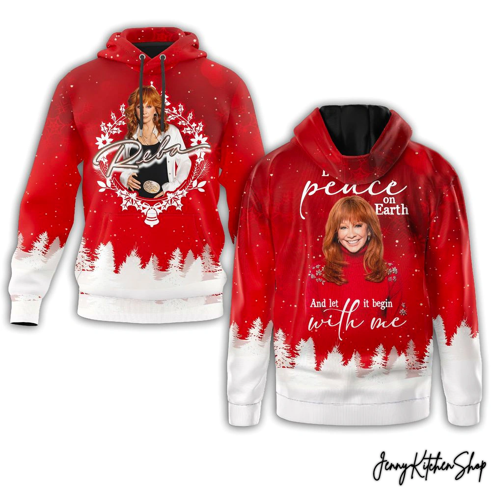 Reba McEntire Let There Be Peace Earth Christmas T-Shirt
