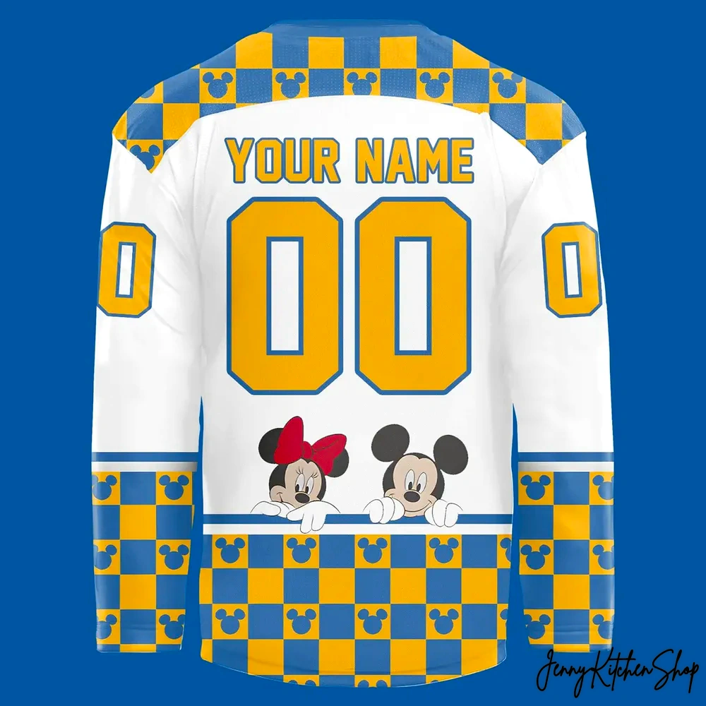 Roanoke Rail Yard Dawgs Mickey Mouse Friends Hockey Jersey