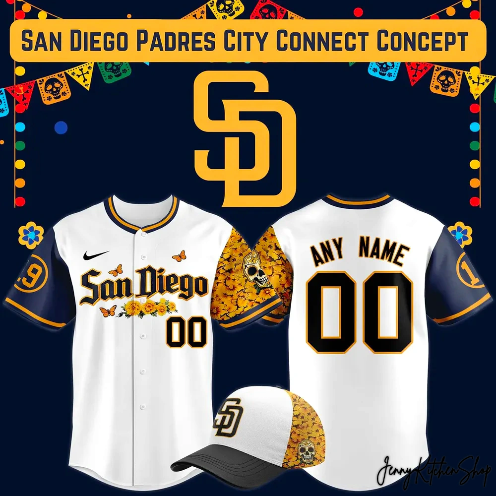 San Diego Padres City Connect Concept Baseball Jersey