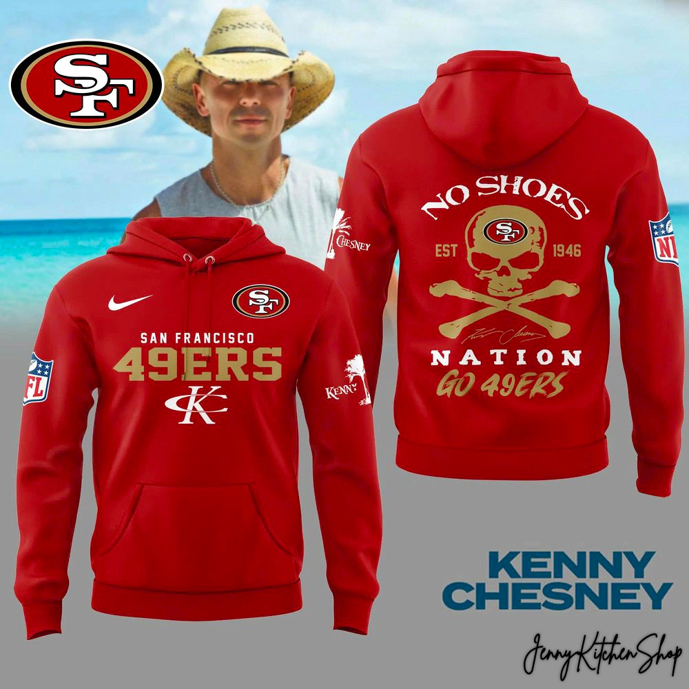 San Francisco 49ers x Kenny Chesney No Shoes Nation Red Collection Hoodie
