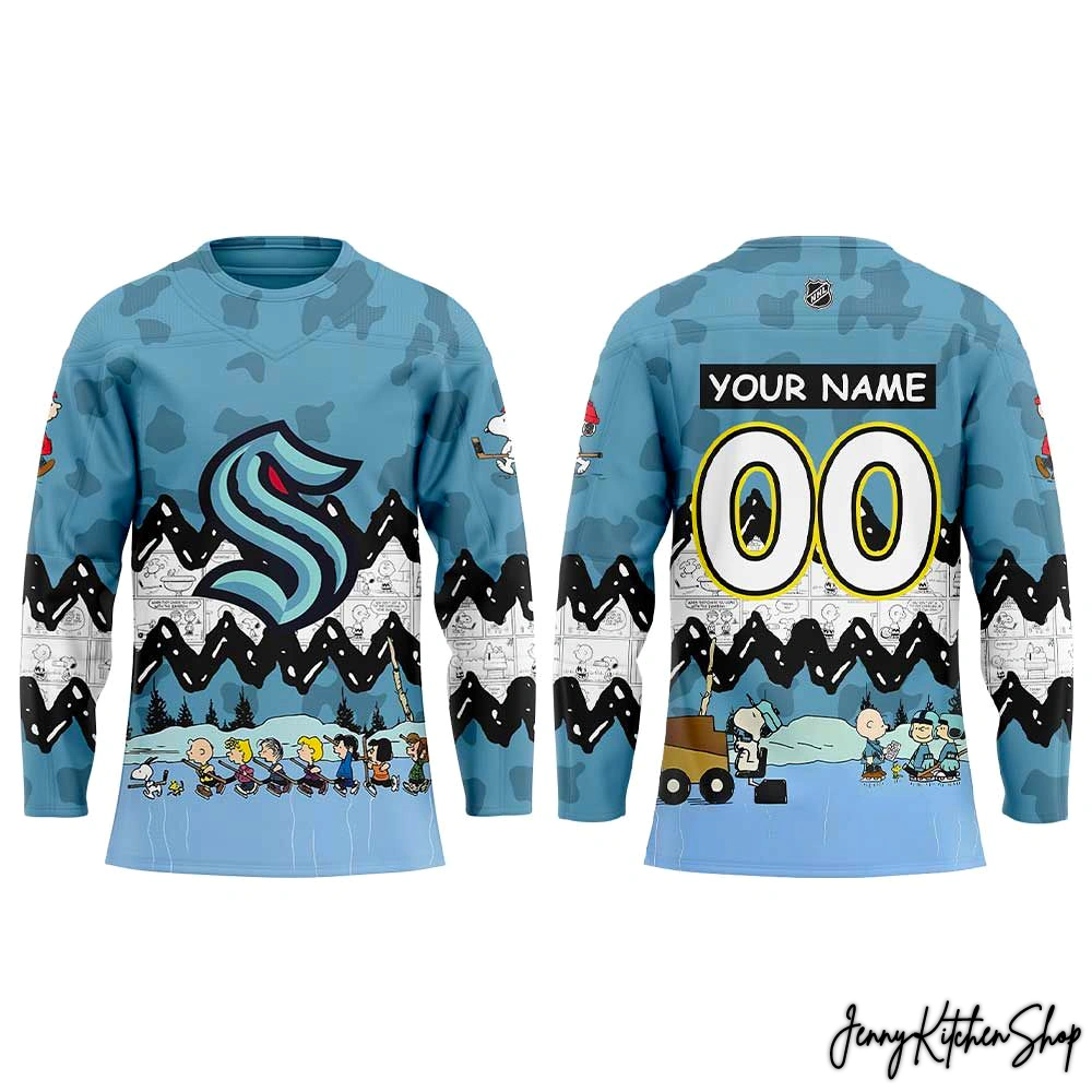 Seattle Kraken Peanuts Night 2026 Hockey Jersey