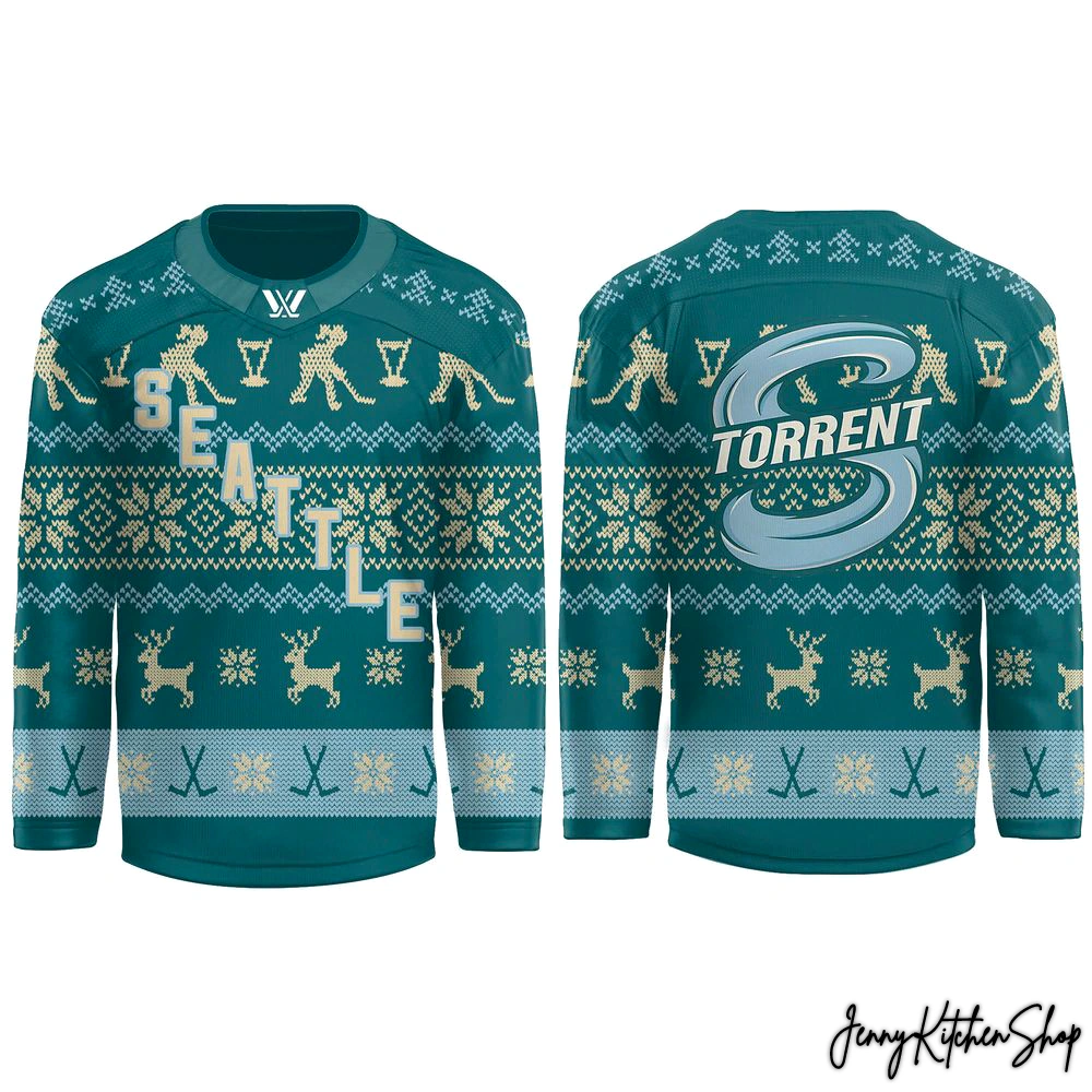 Seattle Torrent PWHL Holiday New Hockey Jersey
