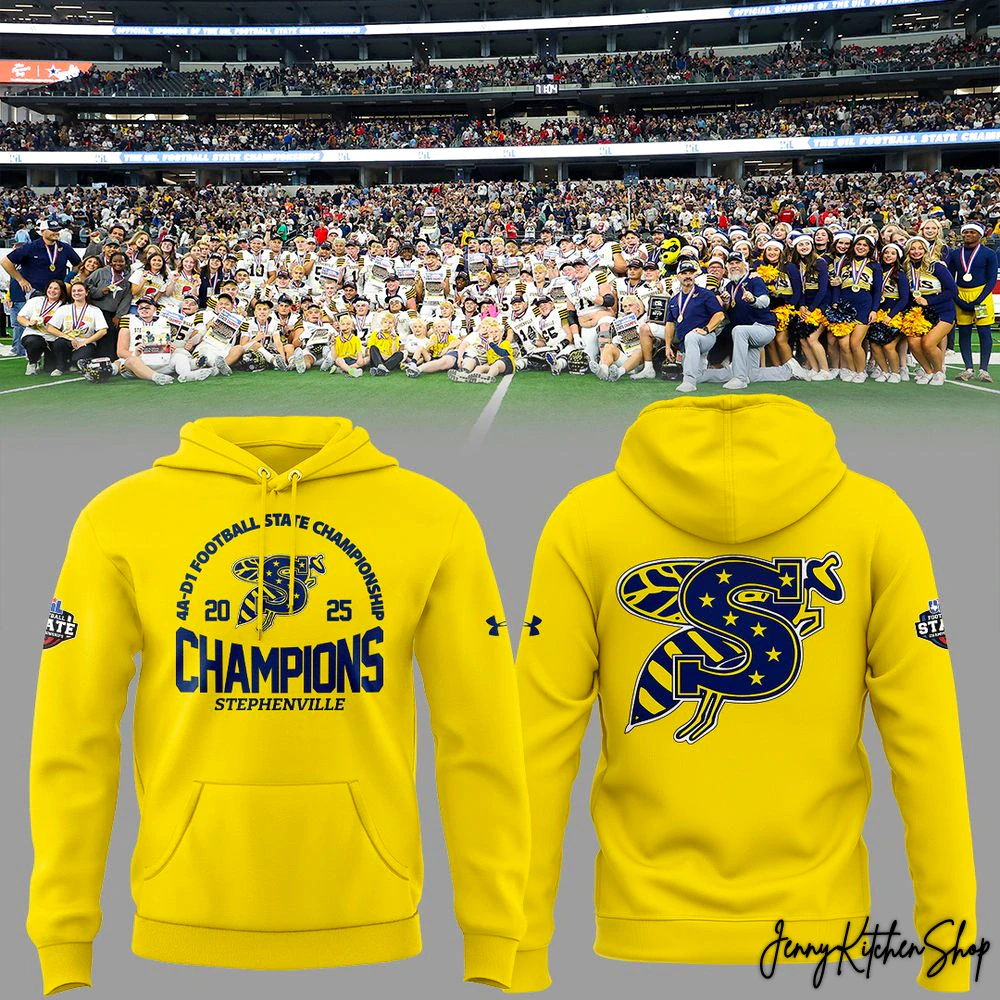 Stephenville Yellow Jackets 2025 Champions T-Shirt, Hoodie