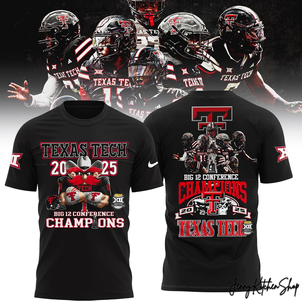 Texas Tech Red Raiders 2025 Big 12 Champions Combo Hoodie