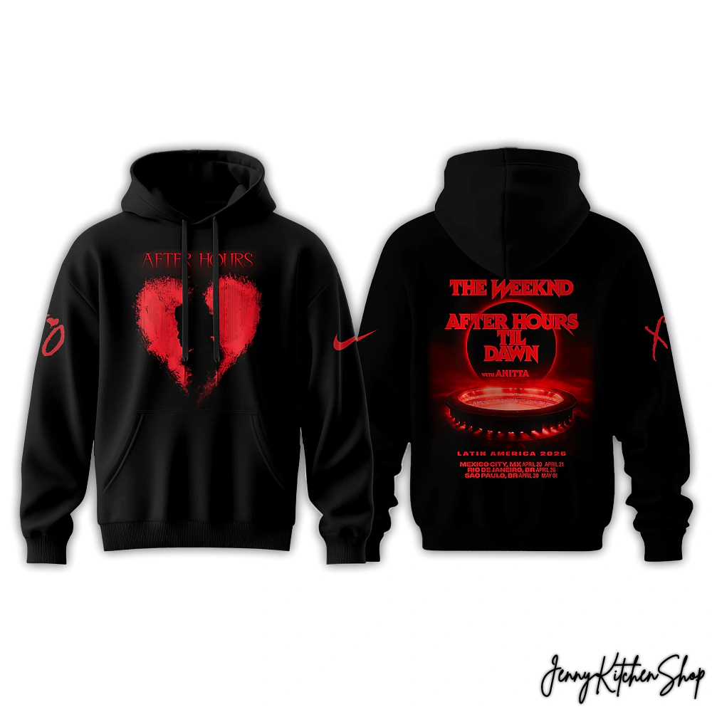 The Weeknd After Hours Til Dawm Tour 2026 Collection Hoodie