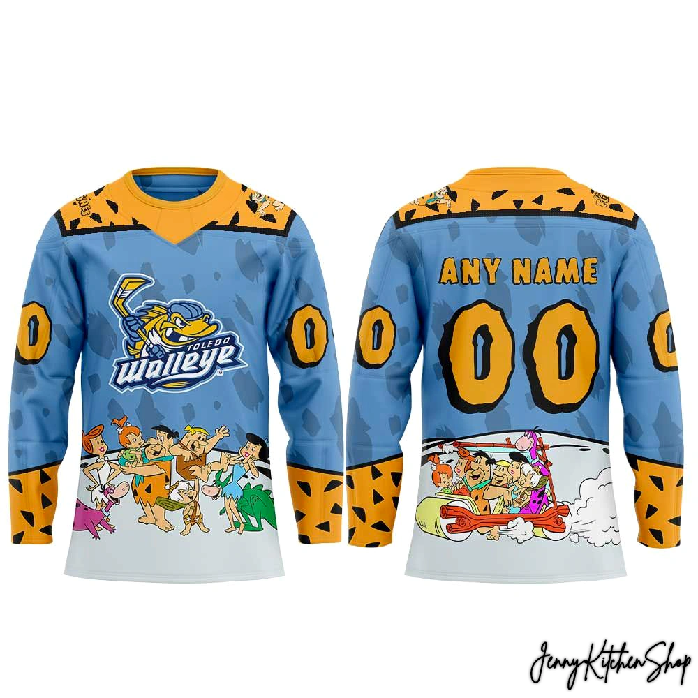 Toledo Walleye Flintstone Night Limited Hockey Jersey