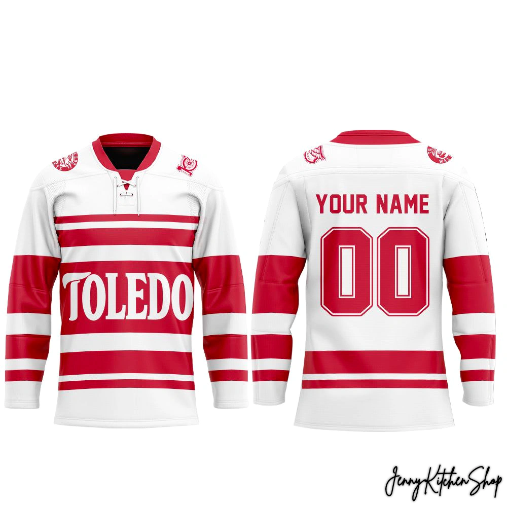 Toledo Walleye x Red Wings Affiliate Night Hockey Jersey