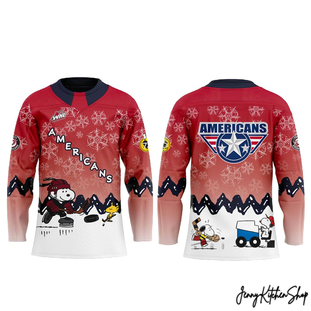 Tri-City Americans Peanuts Night Limited Hockey Jersey