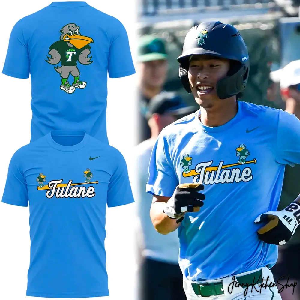 Tulane Green Wave Sluggerbird Uniform 2026 T-Shirt